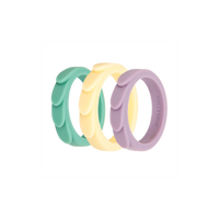 Thumbnail for Feather Silicone Ring - 3 Pack