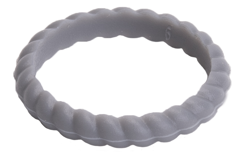 Freeform Silicone Rings Braided Stackable 3 Pack