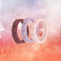 Thumbnail for Freeform Silicone Rings Stackable Silicone ring Feather Silicone Ring