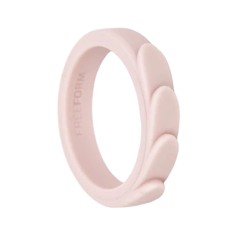 Freeform Silicone Rings Stackable Silicone ring Feather Silicone Ring - 3 Pack