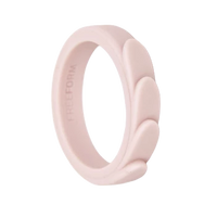 Thumbnail for Freeform Silicone Rings Stackable Silicone ring Feather Silicone Ring - 3 Pack