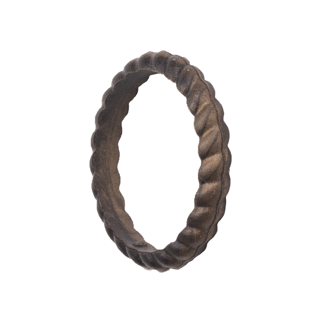 Freeform Rings Silicone Rings Braided Stackable 3 Pack