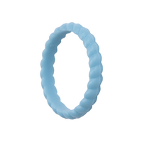 Thumbnail for Freeform Rings Silicone Rings Braided Stackable 3 Pack