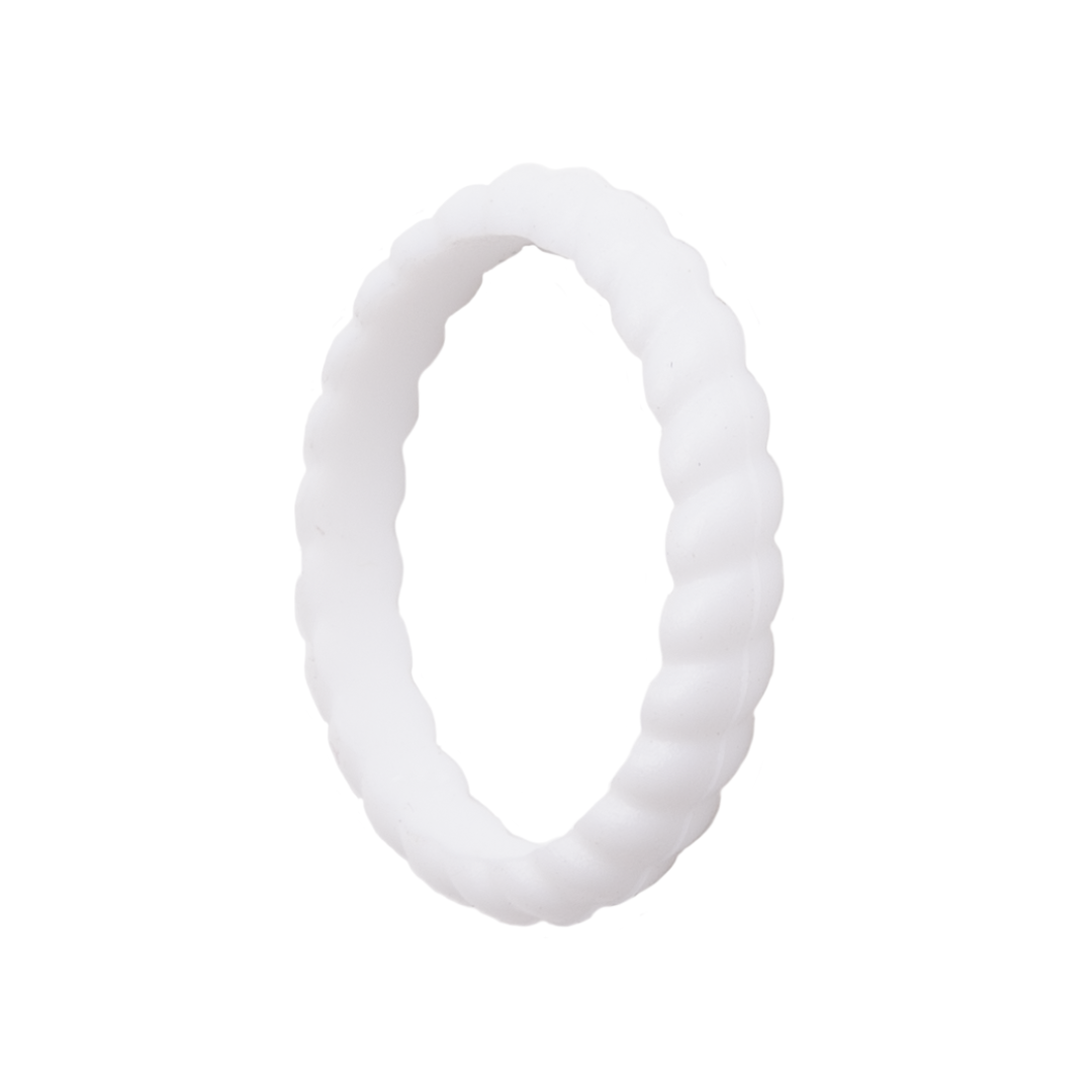 Freeform Rings Silicone Rings Braided Stackable Silicone Ring