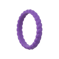 Thumbnail for Freeform Rings Silicone Rings Braided Stackable Silicone Ring