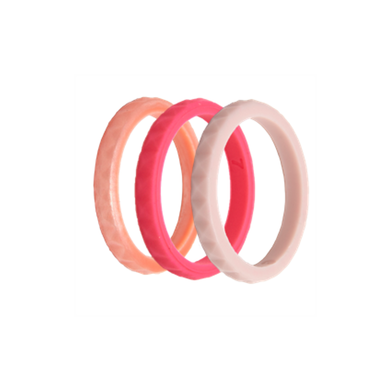 Freeform Rings Silicone Rings Diamond Stackable 3 Pack