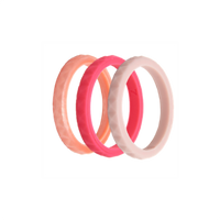 Thumbnail for Freeform Rings Silicone Rings Diamond Stackable 3 Pack