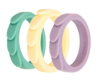 Thumbnail for Freeform Rings Silicone Rings Feather Silicone Ring - 3 Pack