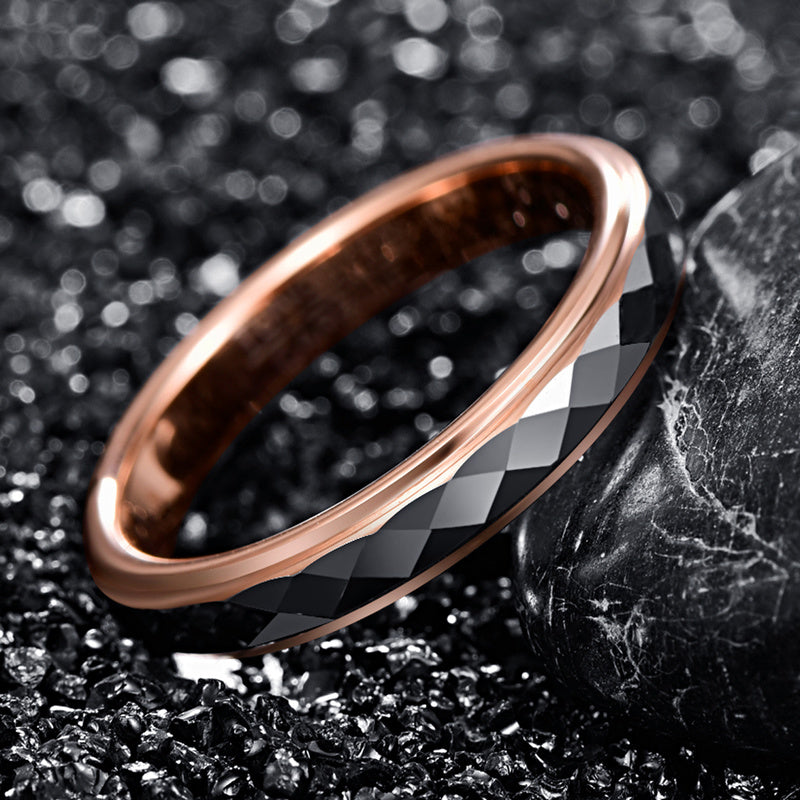 Freeform Rings Tungsten Rings 5 Stellar - Rose Gold And Silver
