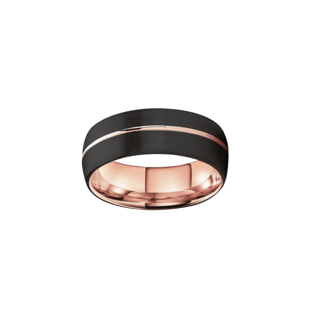 Freeform Rings Tungsten Rings Alpha -  Rosegold