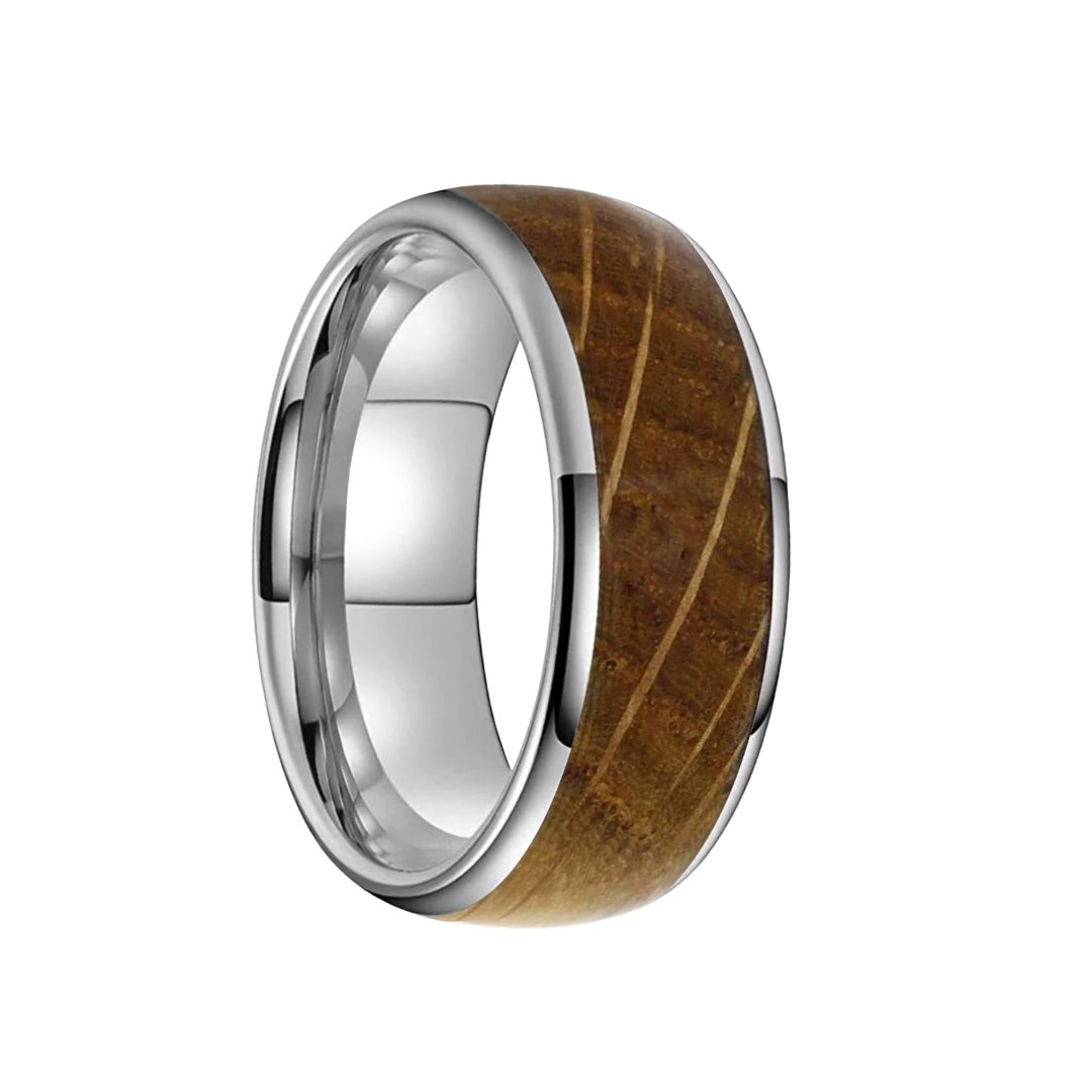 Freeform Rings Tungsten Rings Alpha - Whiskey Barrel