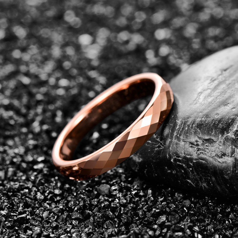 Freeform Rings Tungsten Rings Stellar - Rose Gold