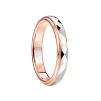 Thumbnail for Freeform Rings Tungsten Rings Stellar - Rose Gold And Silver