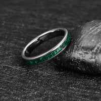 Thumbnail for Freeform Rings Tungsten Rings Swank - Malachite