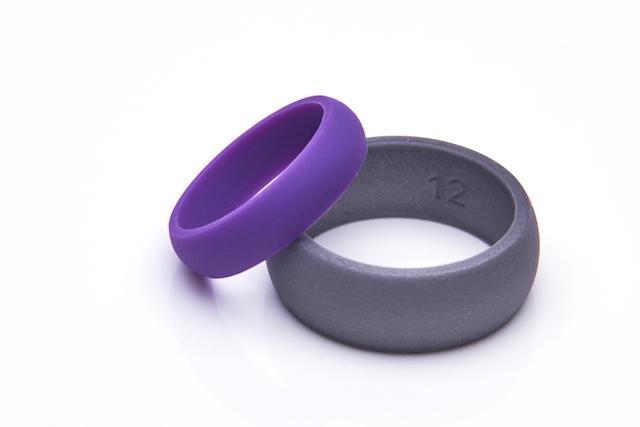 Freeform Silicone Rings 8 / 4 His and Hers Combo Pack