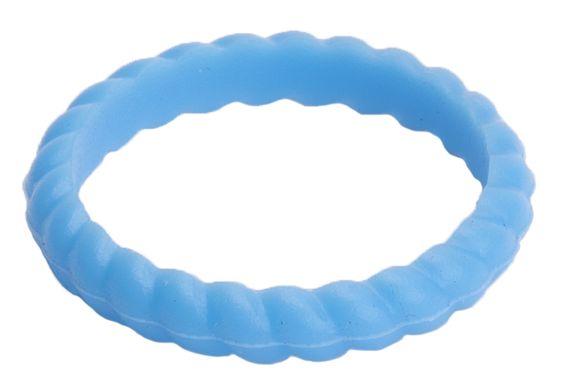 Freeform Silicone Rings Braided Stackable 3 Pack