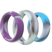 Thumbnail for Freeform Silicone Rings Silicone Rings Women's Marbled 3 pack