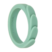 Thumbnail for Freeform Silicone Rings Stackable Silicone ring Feather Silicone Ring - 3 Pack